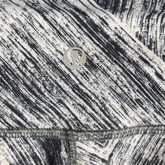 Lululemon Leggings Size 4 Wunder Under Leggings White Black - Picture 5 of 7